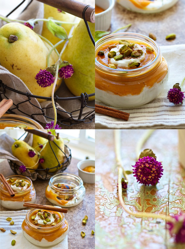 Carrot Pear Sauce Parfait Recipe-collage1
