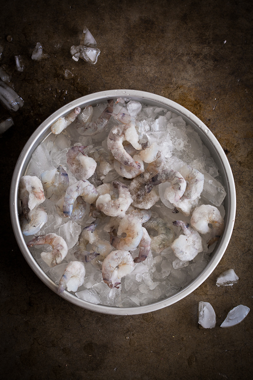 Shrimp on ice