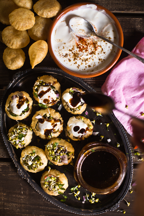 Sprouts Dahi Papdi