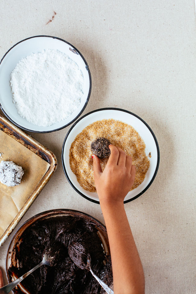 Chocolate Crinkle Cookies