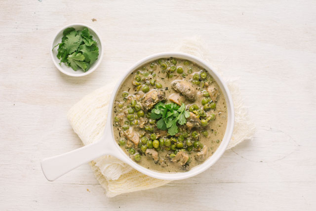 Methi Mushroom Malai Matar