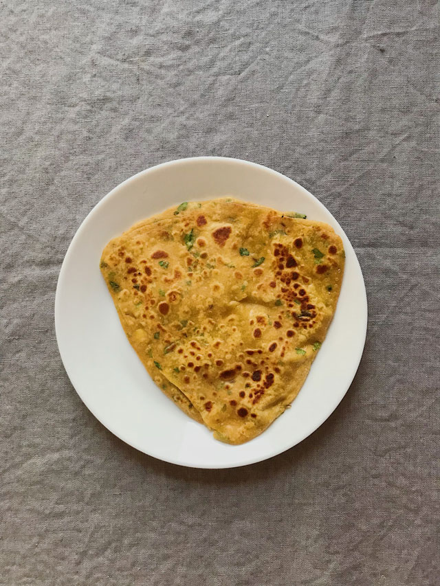 Leftover Dal Paratha