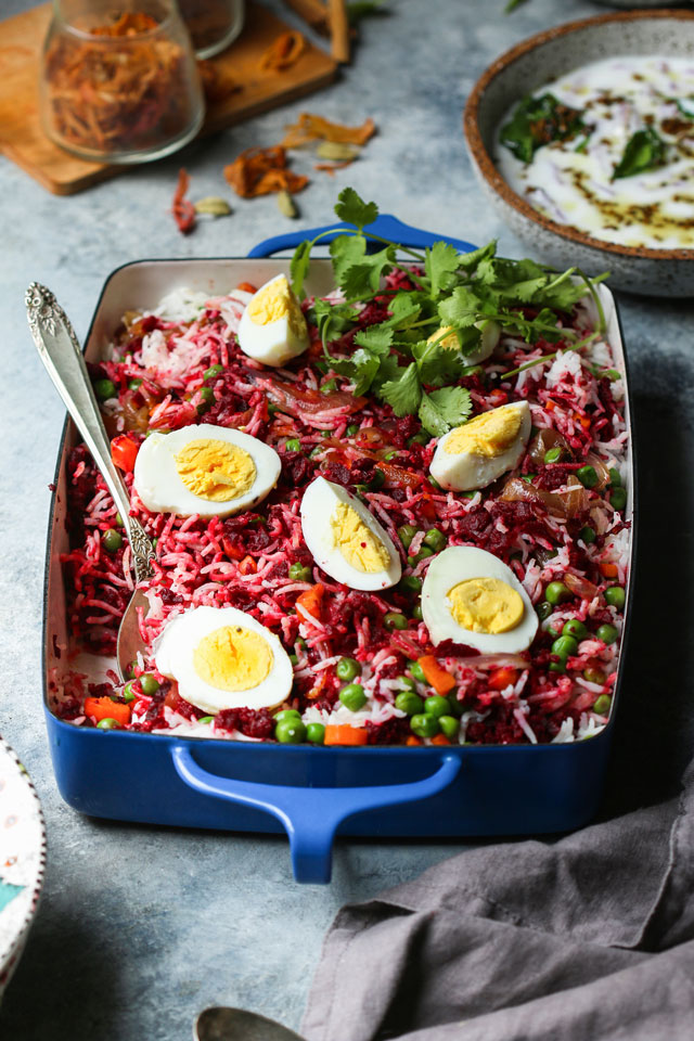 Beet Kofta Biryani