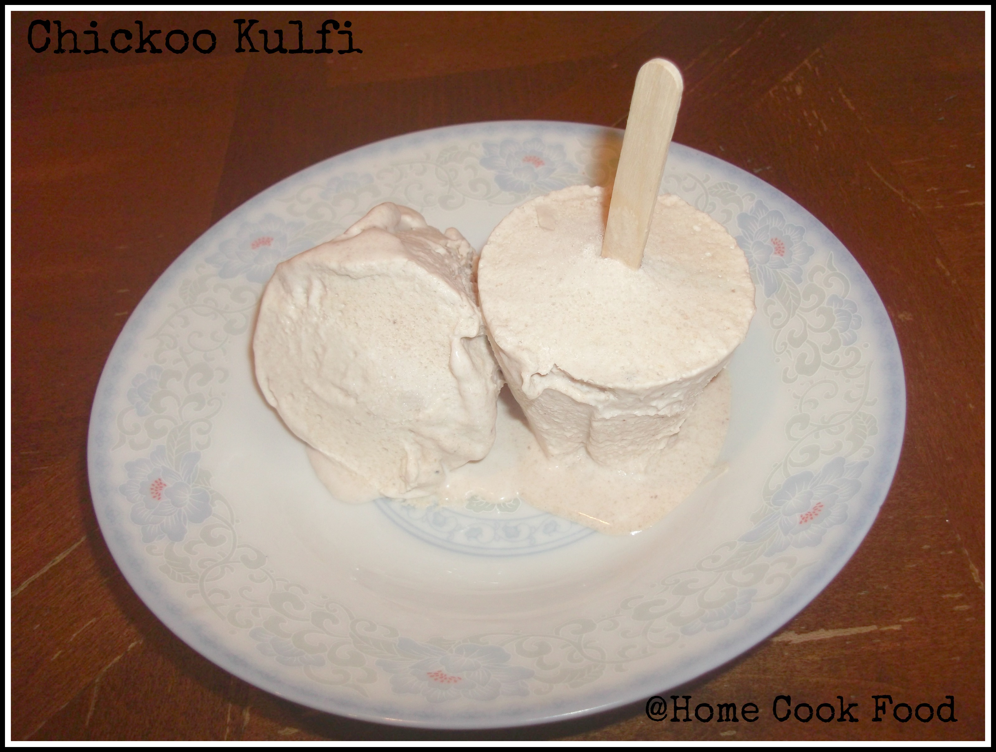 Chickoo Kulfi - Sapota Indian Ice Cream