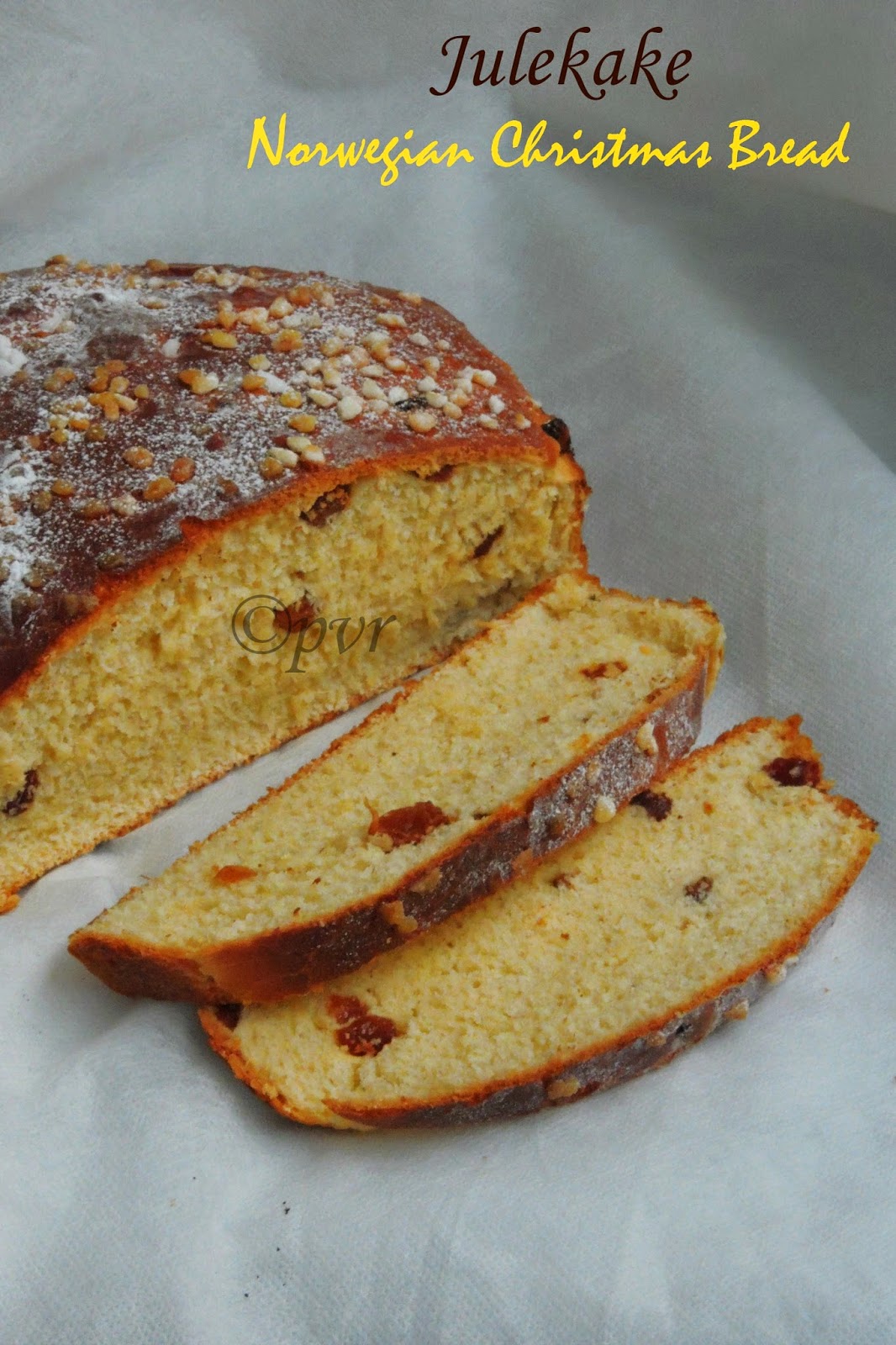 Julekake - A Norwegian Christmas Bread