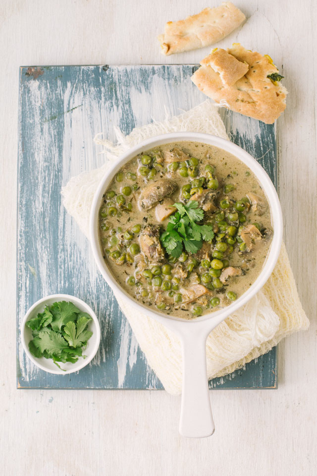 Methi Mushroom Malai Matar