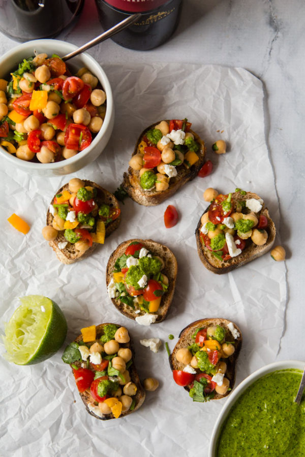 Indian Inspired Bruschetta