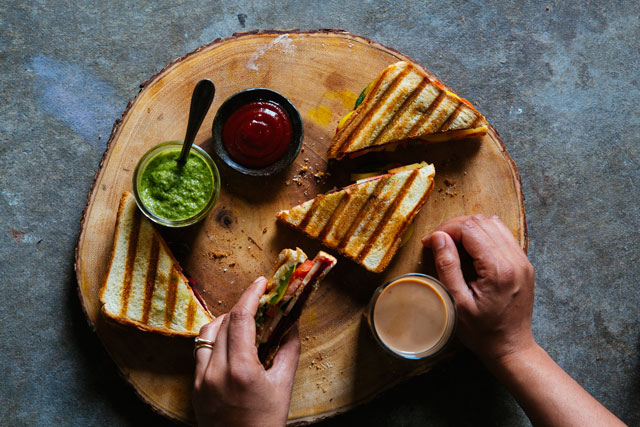Grilled BOmbay Sandwich