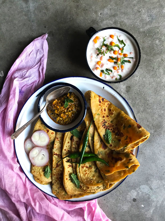 Leftover Dal Paratha