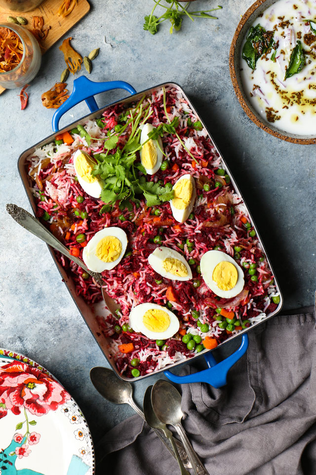 Beet Kofta Biryani