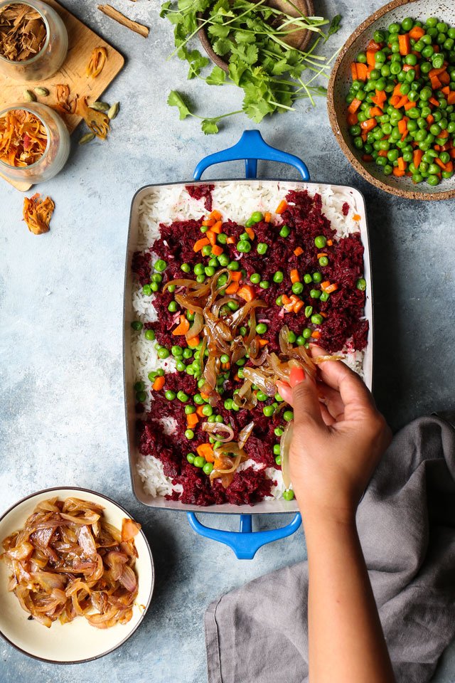 Beet Kofta Biryani