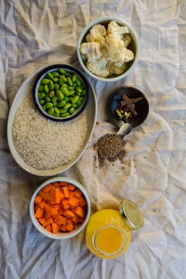 Pressure Cooker Veg. Pulao