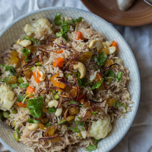 Pressure Cooker Veg. Pulao