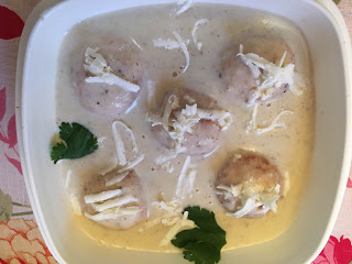 Malai Kofta in white gravy