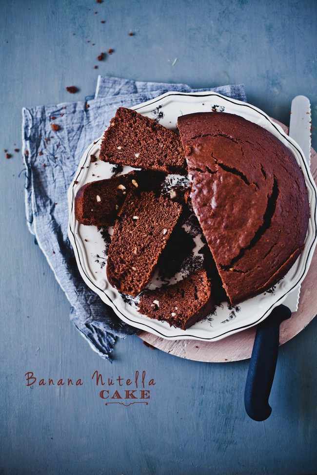 Banana Nutella Cake