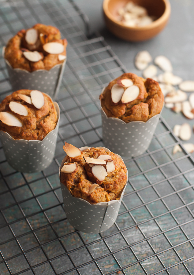 Banana Coconut Saffron Muffins