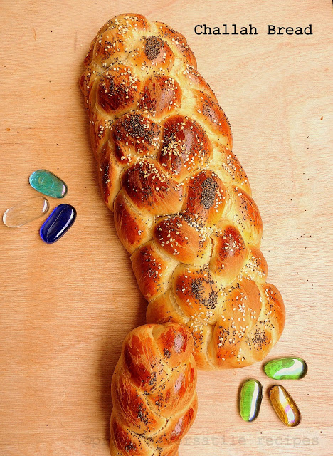 Six-Strand Braided Challah Bread